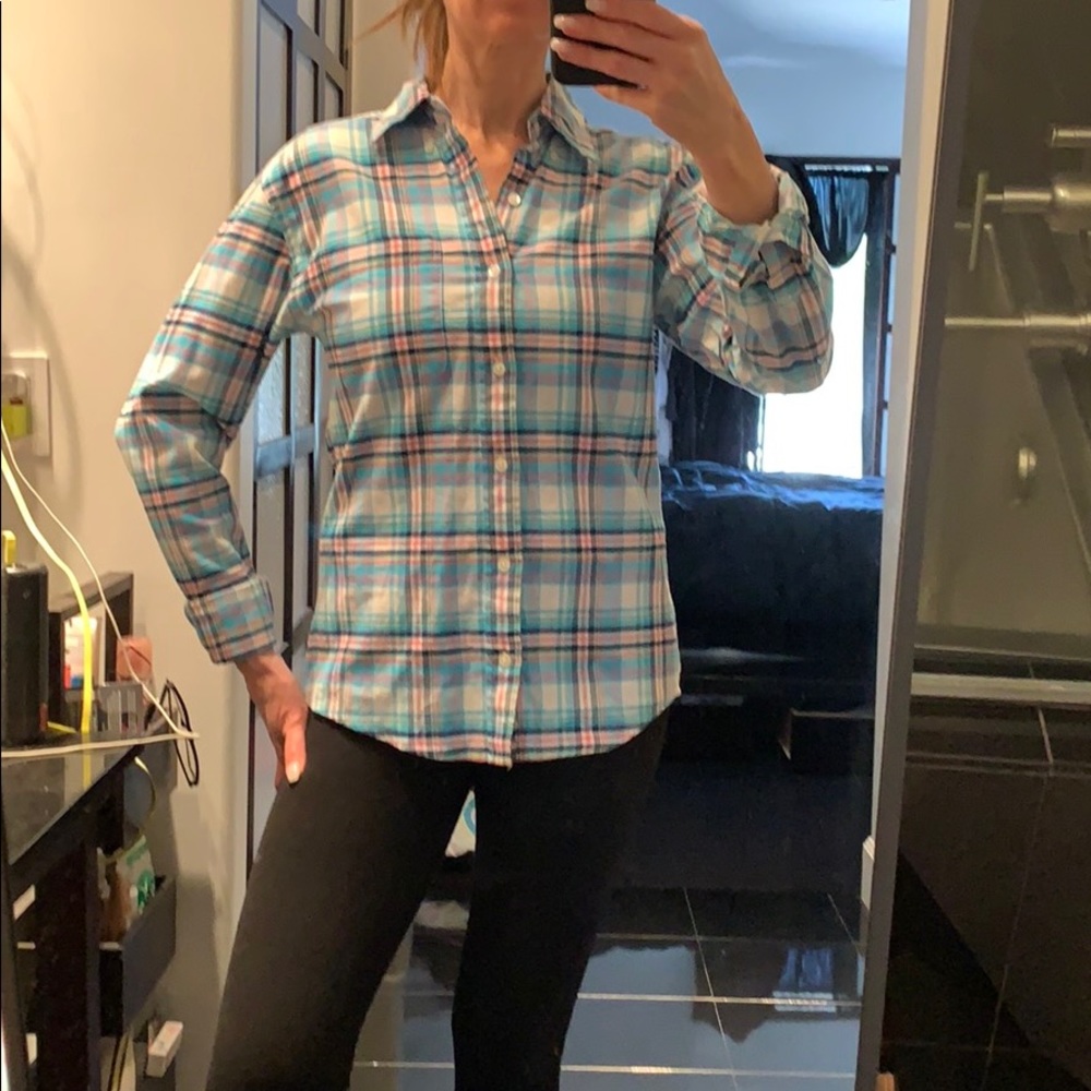 Plad long sleeve fitted shirt